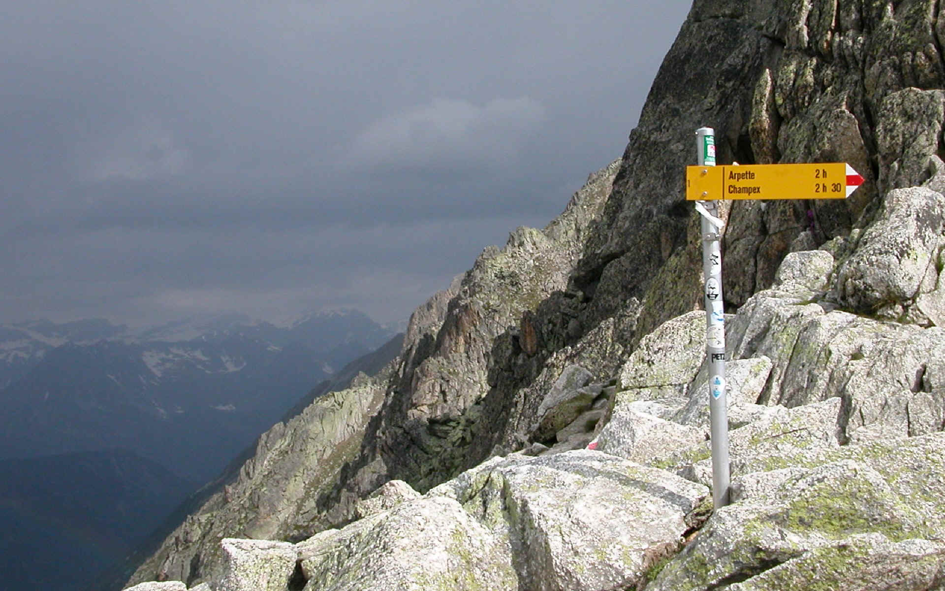 La fenêtre d'Arpette et le glacier du Trient